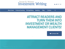 Tablet Screenshot of investmentwriting.com